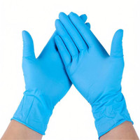 Zepham Powder-Free Disposable Multipurpose Gloves Nitrile Examination Gloves(Pack of 100)