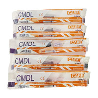 CARE Syringe with needle 5ml, Single use Syringes 25 Pcs Medical Needle(Brown)
