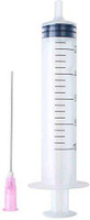 EUZA DISPOSABLE Syringe 10 ML SINGLE Use ONLY with needle ( 10 ML X 15 pcs) Medical Needle(White)