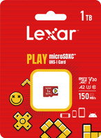 Lexar LMSPLAY001T-BNNNG Play 1 MicroSDXC Class 10 150 MB/s  Memory Card Compatible with Camera