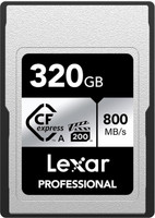 Lexar LCAEXSL320G-RNENG CF EXPRESS SILVER TYPE A 325 GB CFexpress UHS Class 3 800 MB/s  Memory Card Compatible with Camera