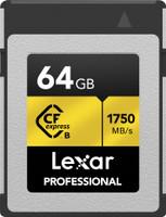 Lexar LCFX10-64GCRB Professional 64 CFexpress Class 10 1750 MB/s  Memory Card Compatible with Camera