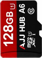 AJJ HUB A6 UHS-3 A6 128 GB MicroSD Card Class 10 100 MB/s  Memory Card Compatible with Camera, Computer, Gaming Console, Mobile, Tablet(With Adapter)