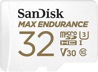 SanDisk SDSQQVR-032G-GN6IA Max Endurance 32 GB MicroSDHC Class 10 100 MB/s  Memory Card Compatible with Camera