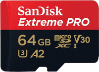 SanDisk SDSQXCU-064G-GN6MA Extreme Pro 64 GB MicroSDHC Class 10 200 MB/s  Memory Card Compatible with Camera, Mobile