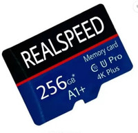 Realspeed RSPDSQ0256-0256-MICRO 256 GB MicroSDHC Class 10 100 MB/s  Memory Card Compatible with Camera, Computer, Mobile, Tablet, Gaming Console