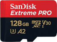 SanDisk SDSQXCD-128G-GN6MA Extreme Pro 128 GB MicroSDHC Class 10 200 MB/s  Memory Card Compatible with Camera, Mobile