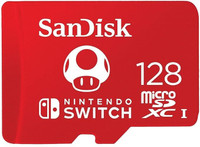 SanDisk SDSQXAO-128G-GNCZN Nintendo 128 GB MicroSDHC Class 10 100 MB/s  Memory Card Compatible with Gaming Console