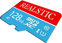 Realstic 128GB-R3 / MMC Ultra 128 GB MicroSDXC Class 10 130 MB/s  Memory Card Compatible with Camera, Mobile, Computer, Gaming Console
