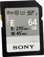 SONY SF-E64A Hi- Speed Memory Card 64Gb Read speed 270mb/ps write Speed 45mb/ps SF-E64A 64 GB MicroSDXC Class 10 270 MB/s  Memory Card Compatible with Camera, Computer