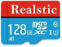 Realstic Ultra 128GB MicroSDXC UHS-I Ultra Pro 128 GB MicroSDXC Class 10 130 MB/s  Memory Card Compatible with Mobile, Tablet, Computer, Camera, Gaming Console