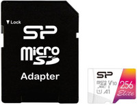 Silicon Power SP256GBSTXBV1V20SP Elite 256 GB MicroSD Card Class 10 100 MB/s  Memory Card Compatible with Camera