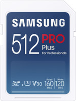 SAMSUNG MB-SD512K/APC Pro Plus 512 GB SDXC UHS-I Card Class 10 160 MB/s  Memory Card Compatible with Camera, Computer, Gaming Console, Mobile, Tablet