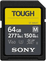 SONY SF-G64T 64 GB Tough High Speed SDXC Read Speed 150Mb/s M 64 GB SDXC UHS Class 3 150 MB/s  Memory Card Compatible with Gaming Console, Camera, Computer