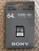 SONY SF-E64 Hi- Speed Memory Card 64Gb Read speed 270mb/ps write Speed 45mb/ps SF-E64A 64 GB SDXC Class 10 270 MB/s  Memory Card Compatible with Camera, Gaming Console, Computer