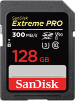 SanDisk Extreme Pro 128 GB SDXC Class 10 300 MB/s  Memory Card