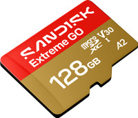 SanDisk SDSQXGN-128G-GN6MN SANDISK Extreme GO microSDXC UHS-I Card 128 GB MicroSDXC Class 10 240 MB/s  Memory Card Compatible with Mobile, Computer, Tablet, Camera, Gaming Console