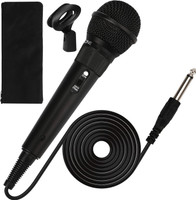 darkingwings Singing Mic Studio Voice Recording Vocal Microphone Karaoke Mic with XLR Cable Vocal Microphone(Black)