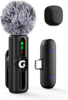 Grenaro Wireless Mic, Cancellation Mic for YouTube, Vlogging, Recording For Type-C Microphone