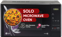 LG 20 L with i-wave Technology, Health plus, Indian cuisine Solo Microwave Oven(MS2043BP, Black)