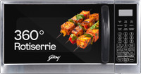 Godrej 30 L Rotisserie, Stainless Steel Cavity, Dual Grill Technology and 375 Instacook Menus Convection Microwave Oven(GME 530 CR1 SZ, Black)