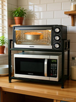 J B CREATION Stand Microwave Wall Mount(Steel)