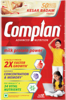 COMPLAN Nutrition Drink Powder for Children, Kesar Badam Flavour, Carton(500 g)