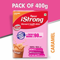 Manna iStrong Women Nutrition Drink Caramel|Clinically Proven Tackle Anemia in 90Days*(2 x 200 g)