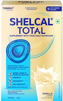 Shelcal TOTAL Powered by Protein, Multi-Vitamin, Multi-Mineral, Prebiotic Torrent Pharma(400 g)