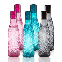Flipkart SmartBuy Designer Mosaic Bottle - 1000ml - PET(Pack of 6, Multicolor)