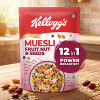 Kellogg's Muesli Fruit Nut & Seeds | 12-In-1 Power Breakfast |No Maida Pouch(500 g)
