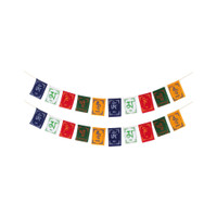 Tibetian Buddhist Prayer Flags for Car and Bike (Combo Pack) Pennant Flag 38.1 cm x 63.5 cm by PARTY MIDLINKERZ(Polyester, Pack of 2)