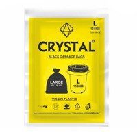 CRYSTAL Heavy Duty Large 15 Bags Garbage Bag  Pack Of 15(15Bag )