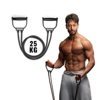SLOVIC Exercise & Stretching Resistance Band Set For Men & Women Workout Heavy Resistance Tube(Black)