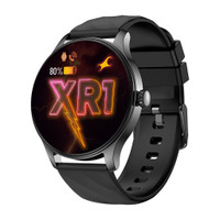 Fastrack XR1-1.38|BT Calling|Fast Charge|100+ Sports Mode|IP68|Calculator|Fashion Smartwatch(Black Strap, Free Size)