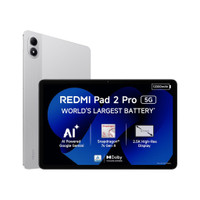 REDMI Pad 2 Pro 5G 8 GB RAM 256 GB ROM 12.1 inch with Wi-Fi+5G Gaming Qualcomm Snapdragon 7s Gen 4 Tablet (Quick Silver)