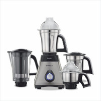 Preethi Steel Supreme 750 W Juicer Mixer Grinder(MG208 | 4 Jars | Silver, Black)