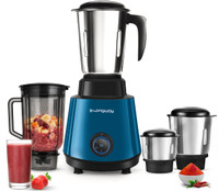 Longway Powerful Motor for Grinding, Mixing, Juicing Up to 750 W Juicer Mixer Grinder(Roto Max | 4 Jars | Blue, Black)