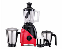 Preethi by PREETHI MG-246 Super Food Jar with Texture Builder & 3D Airflow Technology,Vega W5 Motor 750 W Juicer Mixer Grinder(Peppy Plus | 4 Jars | Black & Red)