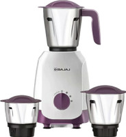 BAJAJ NINJA SERIES 500 W Mixer Grinder(ELEGANCE | 3 Jars | White, BAEGNI)