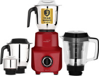 V-Guard Brillio 750 W Juicer Mixer Grinder(Brillio | 4 Jars | Red)