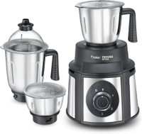 Prestige Endura 1000 W Juicer Mixer Grinder(Endura with Ball Bearing Technology Watts | 3 Jars | Black, Silver)