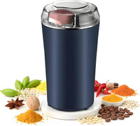 Praaj Mini Electric Grinder With Stainless Steel Blade for Masala, Herbs, Dry Spices 200 W Mixer Grinder(Mixer | 1 Jar | Blue)
