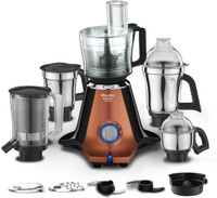 Preethi Zodiac 750 W Juicer Mixer Grinder(Zodiac Stardust MG 265 including Masterchef Jar, Super Extractor | 5 Jars | Copper/Black)