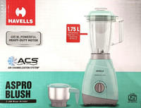 HAVELLS by Havells ASPRO BLUSH MIXER GRINDER 400 Mixer Grinder (2 Jars, Green)