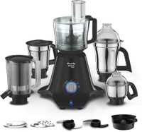 Preethi Zodiac Black 750 W Juicer Mixer Grinder(MG 261 | 5 Jars | Black)