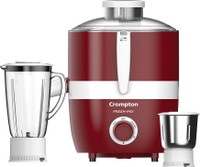Crompton FRESH MIX 500 W Juicer Mixer Grinder(ACGJMG-FRESH-MIX | 3 Jars | Red, White)