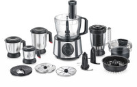 Prestige Amica Super with Multiple Accessories 1000 Juicer Mixer Grinder (5 Jars, Black, Silver)