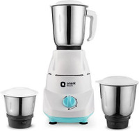 Orient Electric Kitchen Klassic Longer life motor | ABS body | SS Jars | Uniform Grinding 500 W Mixer Grinder(Kitchen Klassic | 3 Jars | White, Turquoise Blue)