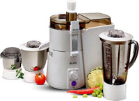 SUJATA | All-In-One Juicer Mixer Grinder|3 Versatile Jars 1750 ml, 1000 ml and 500 ml | 900 W Juicer Mixer Grinder(POWERMATIC MAIMA | 3 Jars | White)